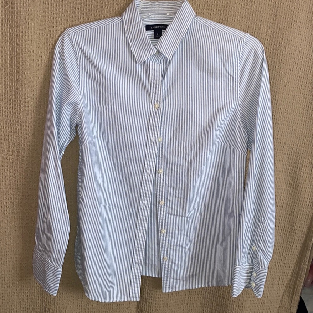 Land’s End Collared Long Sleeve Button Up